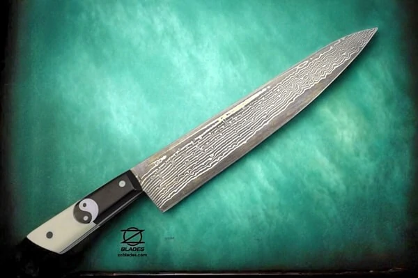 handmade damascus chef knife maker