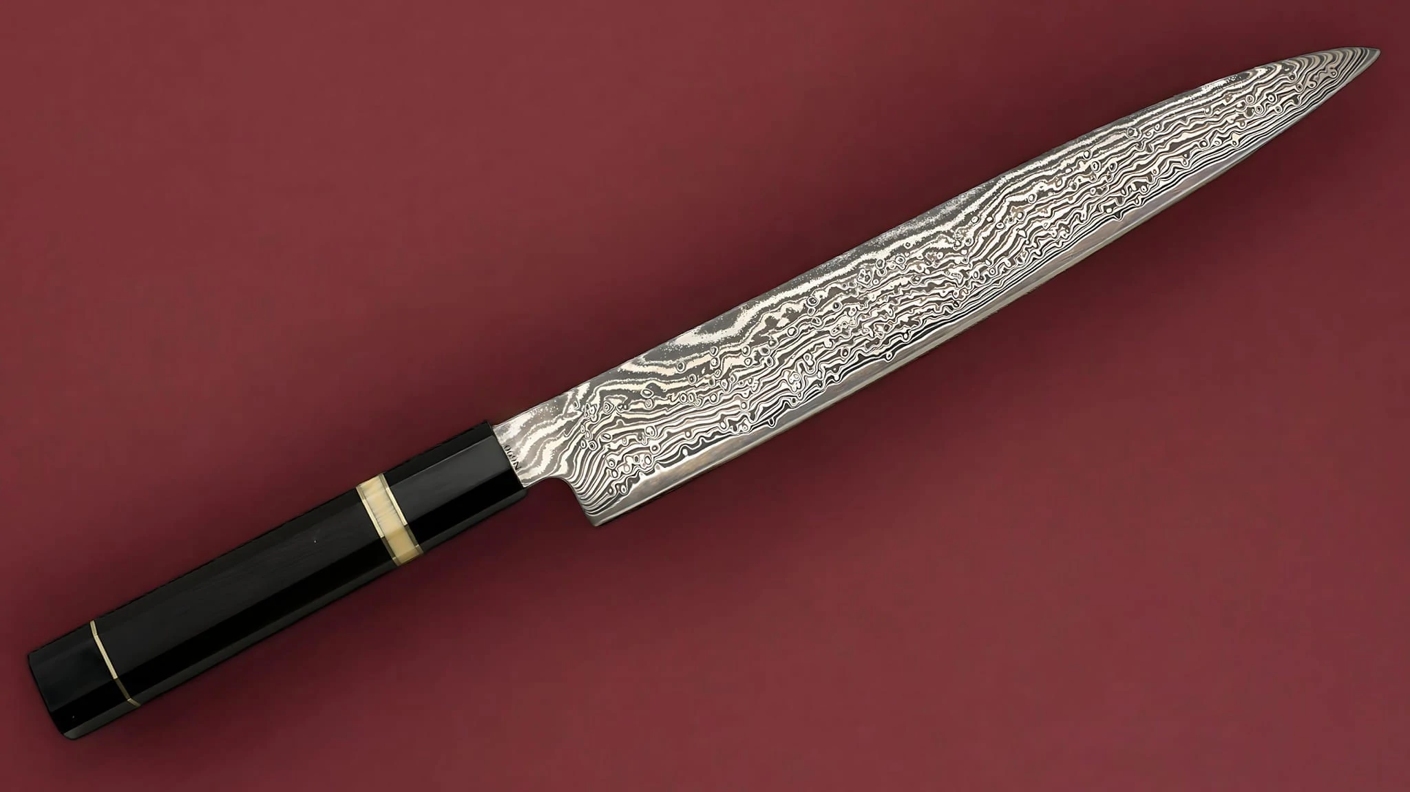 Sujihiki Knife - Stainless Damascus Knife in Adelaide